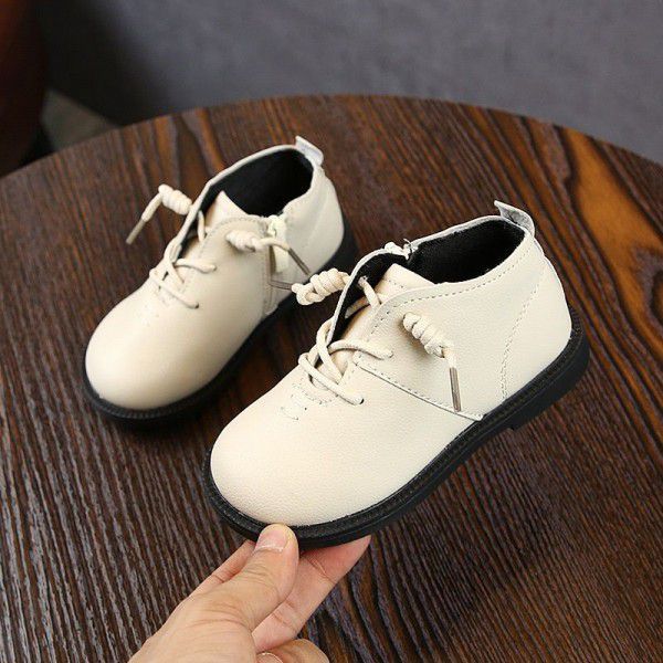 Autumn 2020 new line of children's leather Martin boots girls temperament fashion soft leather boy ankle boots wholesale