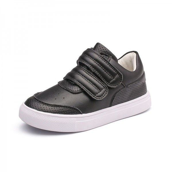 Children's small white shoes 2020 spring and autumn new south Korean version of girls' leather breathable board shoes boys casual sports children's shoes tide