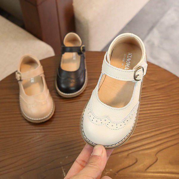 Children's shoes spring and autumn retro British g...