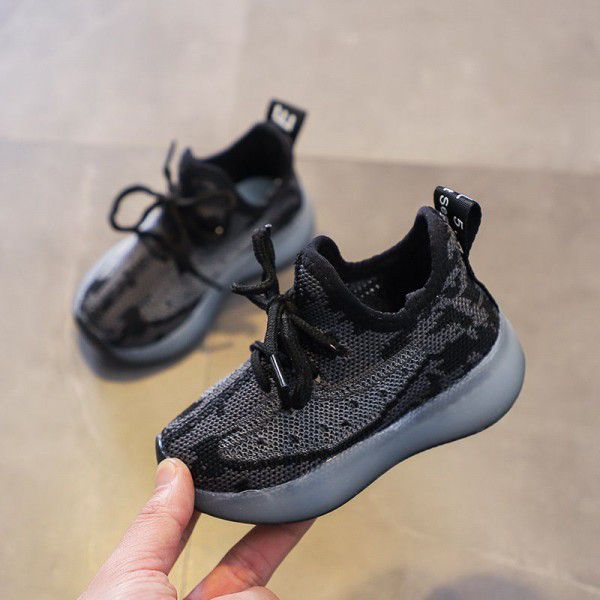 Girls' shoes 2020 new sports shoes boys' casual shoes single shoes breathable mesh shoes spring children's shoes trend