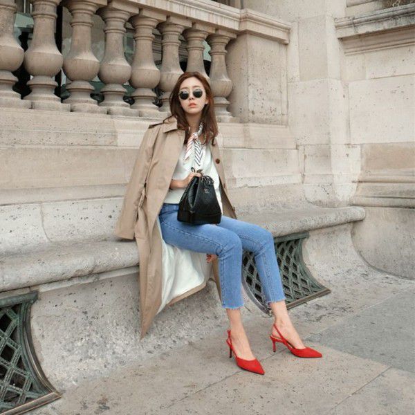 2020 summer new sandals women's bag head thin heel pointed suede fashion European and American women's shoes high heels a hair substitute
