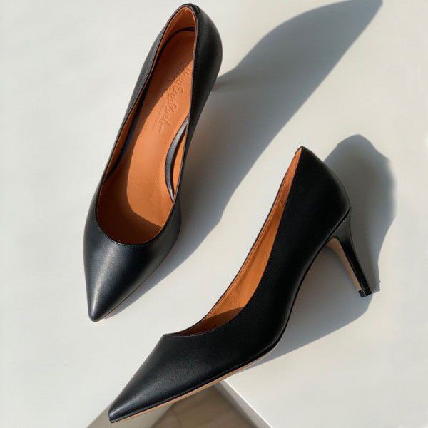 Female pointed new single shoes with thin heels, commuting fashion, small pointed toe 