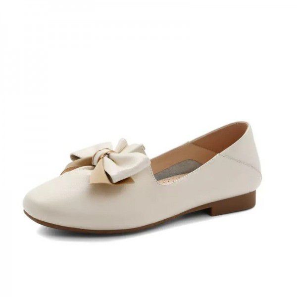 Spring New Women's Shoes Casual Small Leather Shoes Flat Bottom 