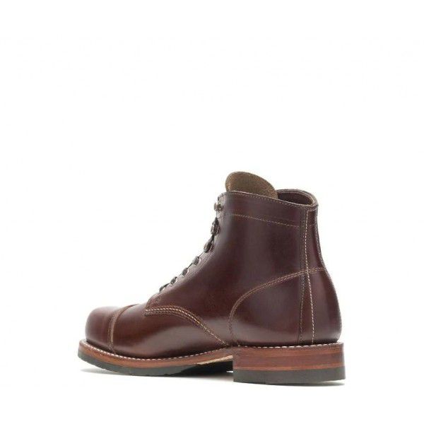 Vintage low square heel square head thin belt men's casual versatile men's boots 