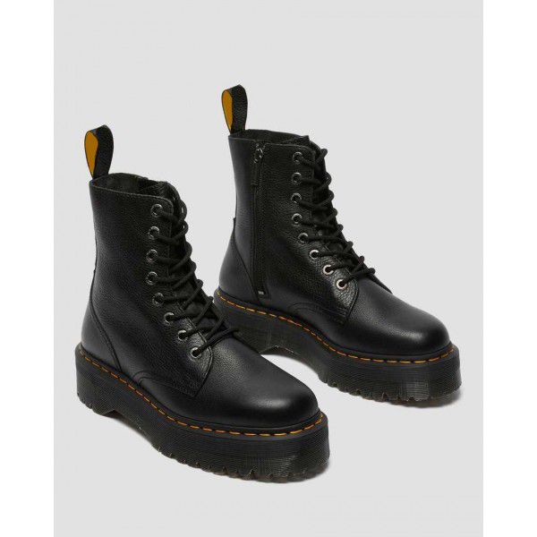 Top layer thick bottom 8-hole Martin boots, women's side zipper, lychee pattern short boots, genuine leather sponge bottom work clothes 
