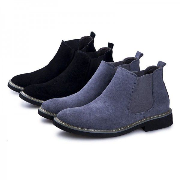 Winter men's Martin boots men's British casual desert boots work boots Chelsea short boots men's high top shoes 