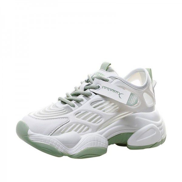 Spring New Mesh Breathable Thick Sole Student Footwear Small Casual Sneakers 