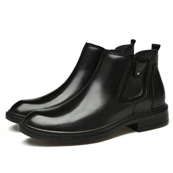 Martin boots, men's high top workwear boots, English style men's boots, leather boots, autumn and winter warmth, Chelsea mid top men's boots 