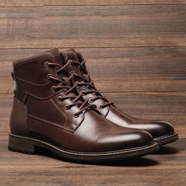 Martin boots men's outdoor work attire retro high top leather boots men's version 