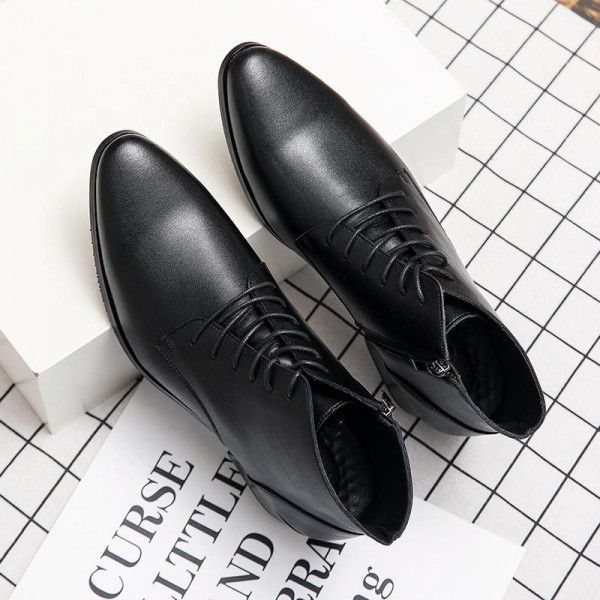 Autumn and Winter Business Casual Leather Shoes Me...