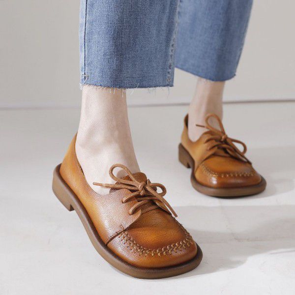 Retro Soft Sole Shoes Women's Spring and Summer Ne...