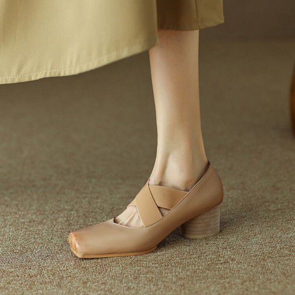 Spring and Autumn Korean Cross Elastic Band Ballet...