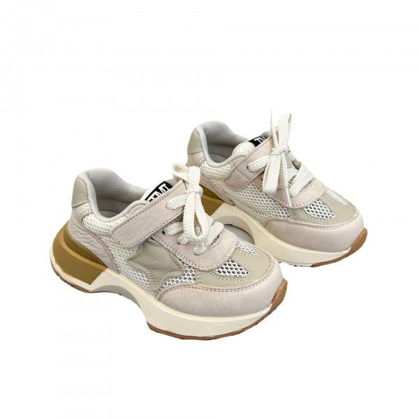 Summer New Children's Small Waist Sports Shoes Korean Edition Boys and Girls' Fashion Breathable Single Mesh Shoes 