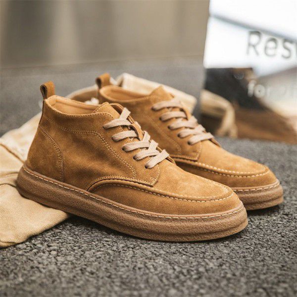 Men's Genuine Leather Fashion Shoes Thick Sole Cas...