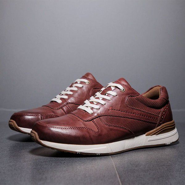 Winter sports Shoes Running Shoes Leather Surface Outdoor Lacing Casual 