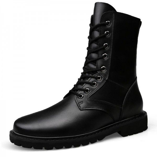 Cowhide men's boots, oversized men's Martin boots,...