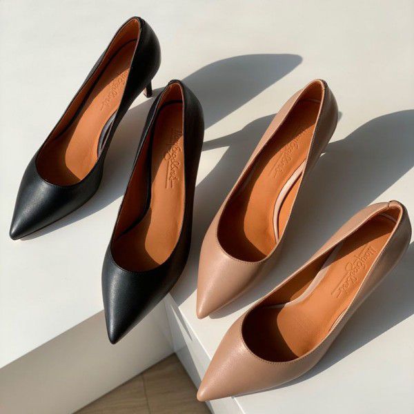 Female pointed new single shoes with thin heels, commuting fashion, small pointed toe 