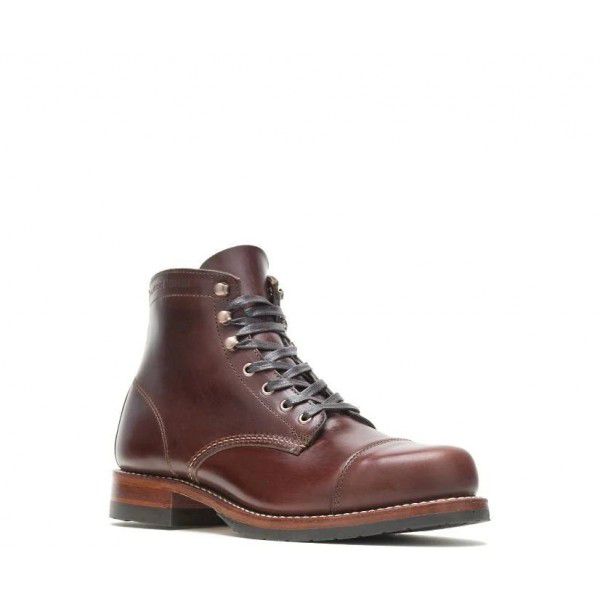 Vintage low square heel square head thin belt men's casual versatile men's boots 