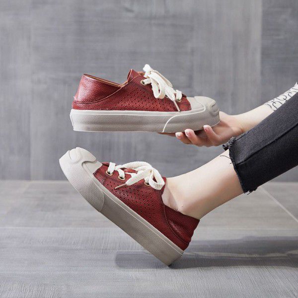 Thick soled casual board shoes for women's spring ...