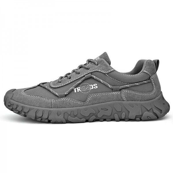 Thick soled casual construction shoes for men's mountaineering shoes 