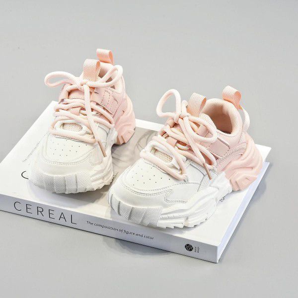 Girls' shoes, children's sports, spring and autumn styles, new spring and baby breathable soft soles, casual 