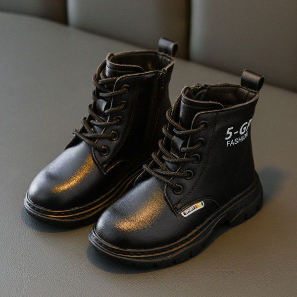 Girls' Martin Boots Spring and Autumn Children's Single Boot Autumn New White Princess Children's Boots 
