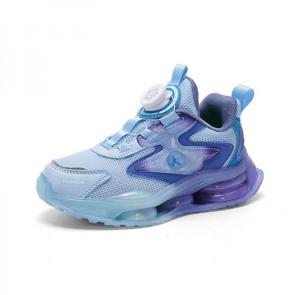 Boys' shoes New summer breathable mesh surface Summer casual sports shoes Children's rotating button running shoes 