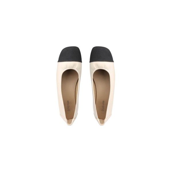 Soft soled thick heeled small fragrant style color matching light cut versatile flat sole single shoes for women in summer 