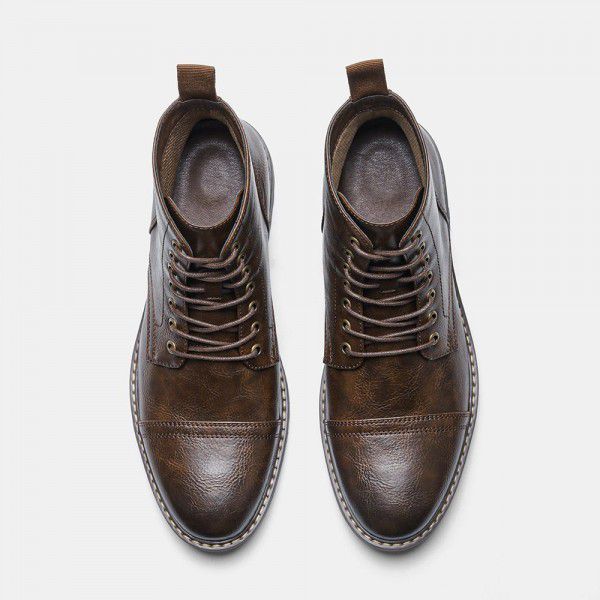 Workwear shoes for men High quality vintage vintage vintage winter Martin boots for men 