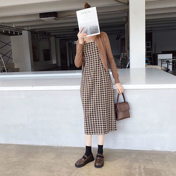 Brown Slip-on shoe Mary Jane women's shoes Flat single shoes Small leather shoes Autumn new style retro college style soft soles 