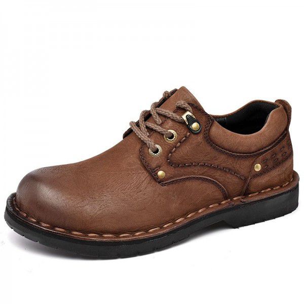 Casual shoes Men's shoes Genuine leather top layer cowhide shoes Walking shoes 