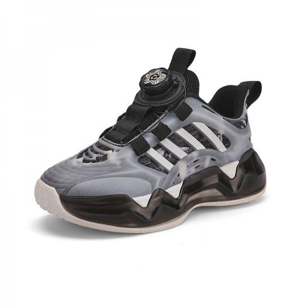 Boys' Shoes Spring and Autumn New Rotary Button Bo...