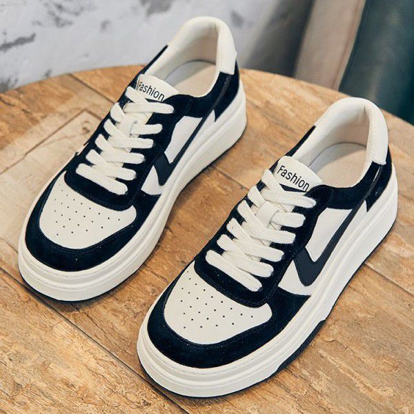 Top layer cowhide small white shoes for women's ne...