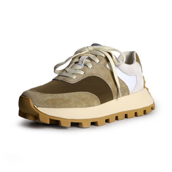 Colored Comfortable Thick Sole Everyday Versatile Dad Shoes Autumn New Front Lace up Casual Sports Single Shoes for Women 