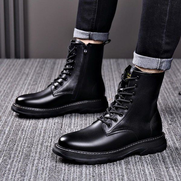Winter men's Roman boots, fashionable youth casual...