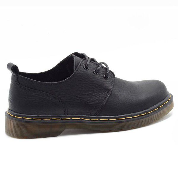 Martin boots men's top layer cowhide low top casual men's shoes leather shoes new wear-resistant work clothes shoes 