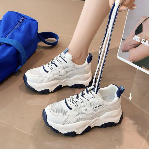 Thick Sole Versatile Casual Sports Shoes New Women's Shoe Mall Casual Dad Shoes 