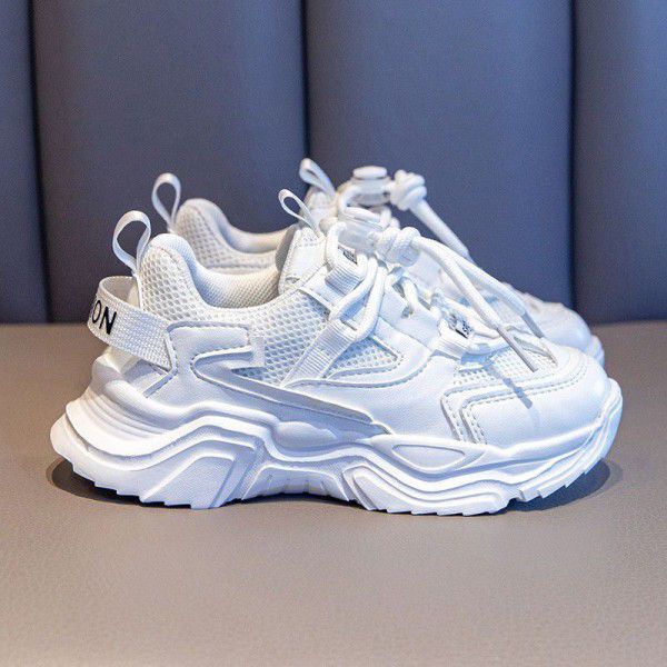 Da Tong Sports Shoes for Girls Spring New Children Dad Shoes Fashion Brand Children's Shoes for Boys Little White Shoes Spring and Autumn 