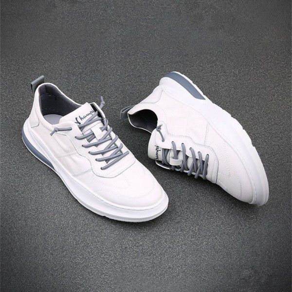 New Dad's Shoes Men's Fashion Shoes Genuine Leather Sports Casual Shoes Summer Shoes Men's Little White Shoes 