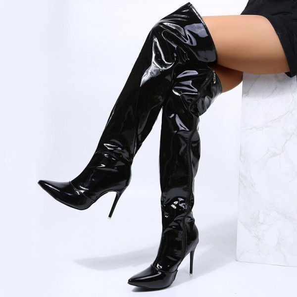 Women's new autumn knee length boots with European...