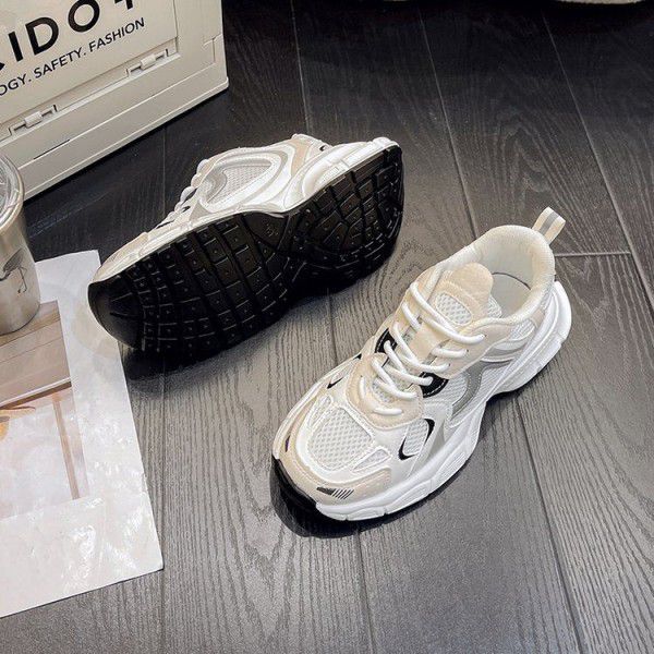 Spring and Summer New Thick Sole Elevated Running Shock Absorbing Lightweight Casual Sports Shoes 