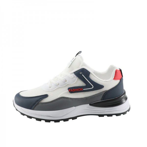 Men's outdoor running shoes, casual and breathable, comfortable daily men's single shoes, personalized running shoes, fashionable sports shoes trend 