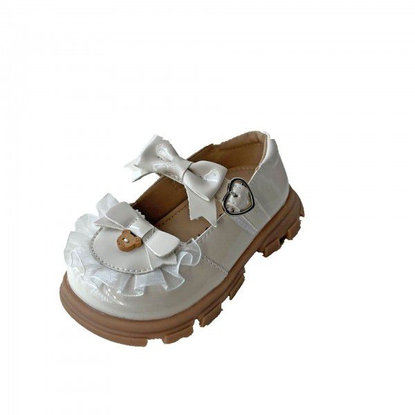 Children's Princess Shoes, Women's Treasure Shoes, Spring and Autumn Lace Shoes, Thick Sole Lolita Shoes, Girls' Little Leather Shoes 
