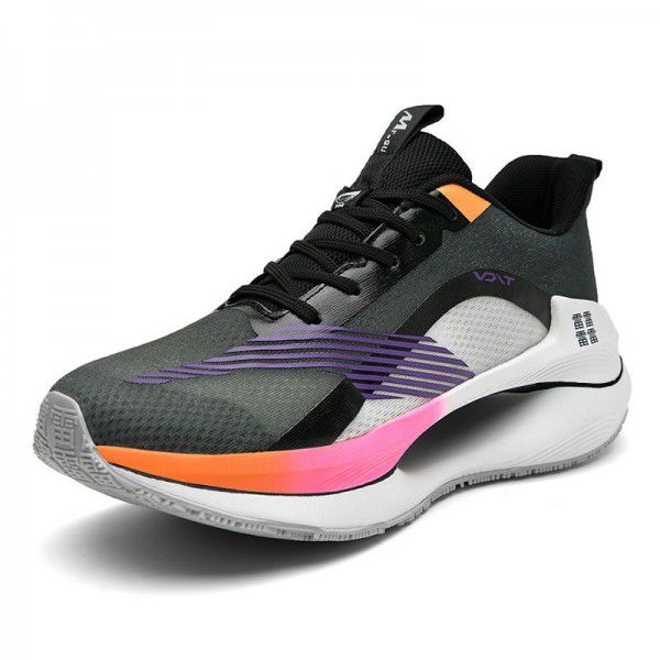 Popcorn Outdoor Sports Korean Edition Fashion Couple Casual Running Large Air Cushion Woven Men's Shoes 