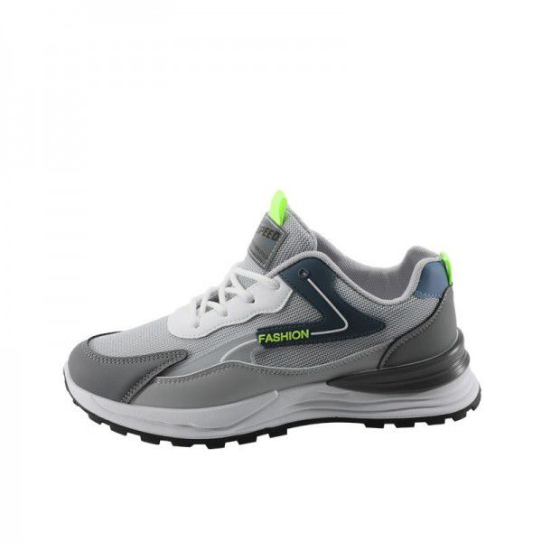 Men's outdoor running shoes, casual and breathable, comfortable daily men's single shoes, personalized running shoes, fashionable sports shoes trend 