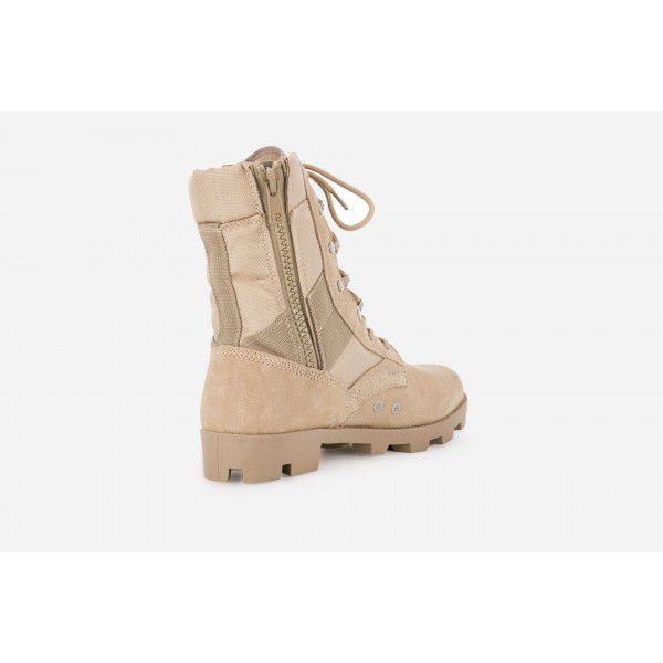 Desert Boots High Top Tactical Boots Sand Color with Zipper 