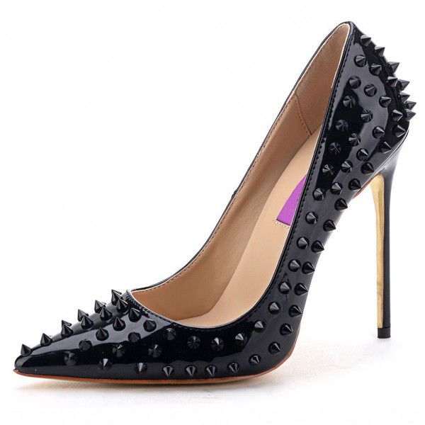 Trendy and personalized rivet pointed shallow cut ...