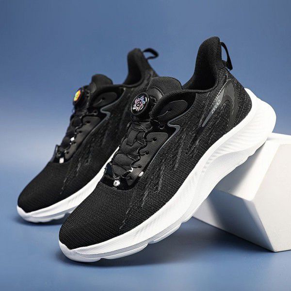 Summer New Swivel Button Sports Casual Shoes Men's Shoes Lightweight Running Shoes 