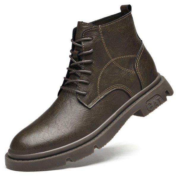Martin boots, men's high help work boots, men's sp...