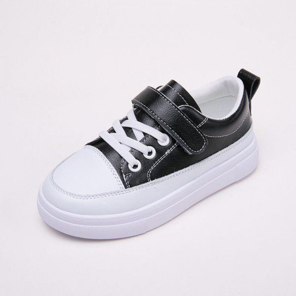 Little White Shoes Children's Board Shoes New Casual Cowhide Breathable and Comfortable Soft Sole Spring and Autumn Sports Children's Shoes 